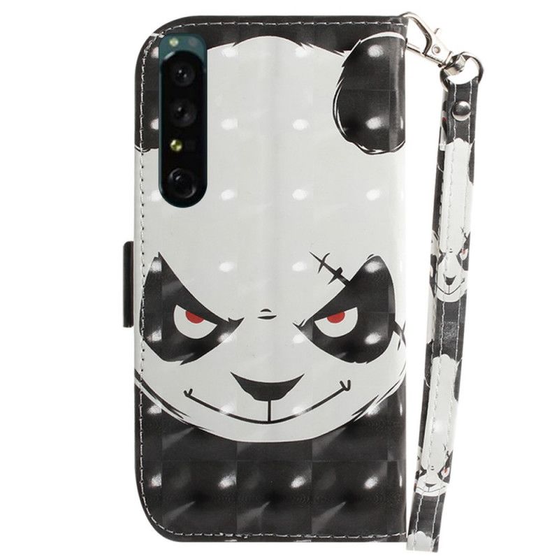 Flip Cover Sony Xperia 1 IV Med Snor Thong Panda