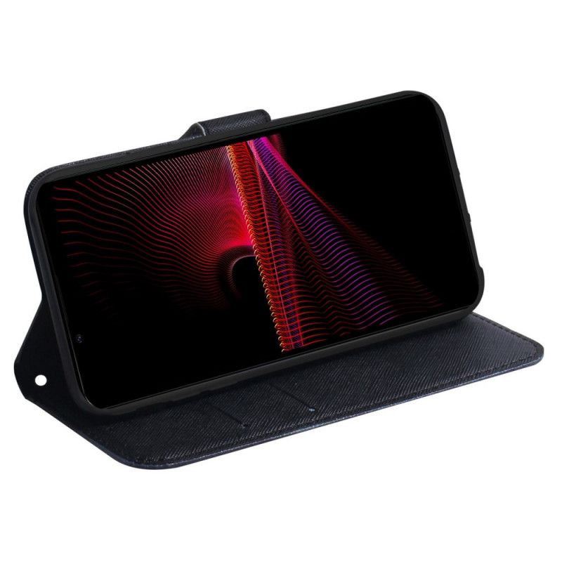 Flip Cover Sony Xperia 1 IV Med Snor Thong Safari