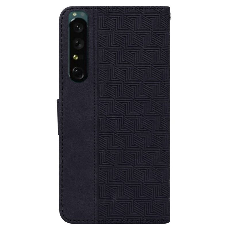 Flip Cover Sony Xperia 1 IV Med Snor Thongmønster