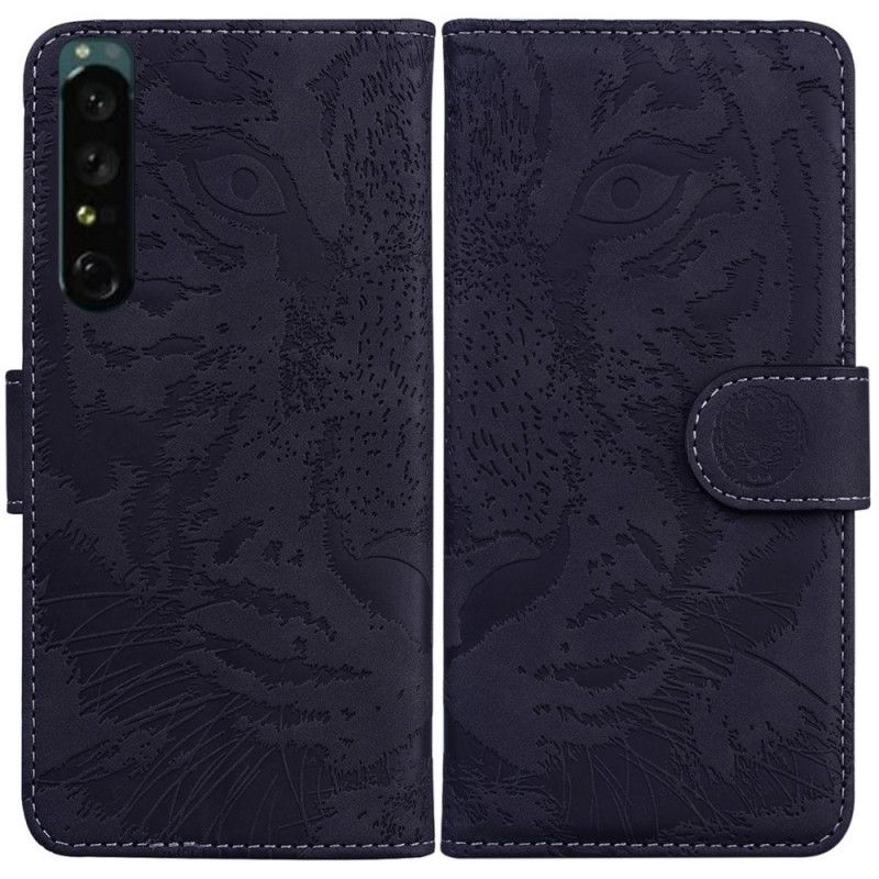 Flip Cover Sony Xperia 1 IV Tigertryk