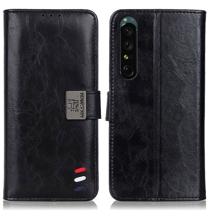 Flip Cover Sony Xperia 1 IV Trefarvet Sølvlås