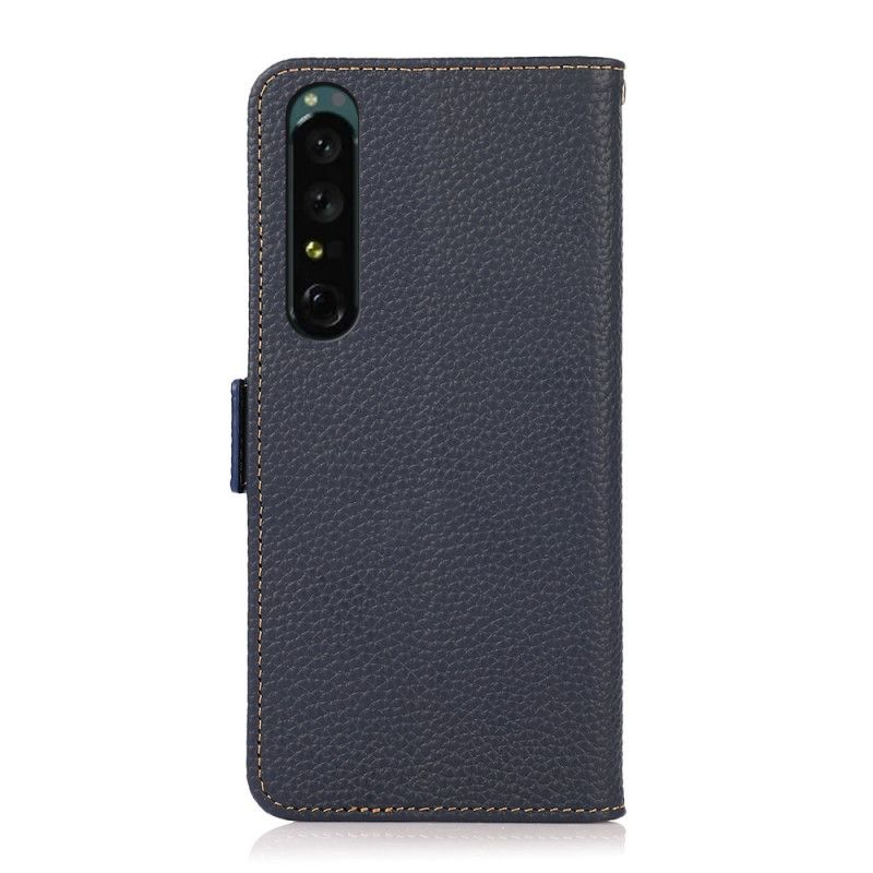 Læder Cover Sony Xperia 1 IV Litchi Læder Khazneh Rfid