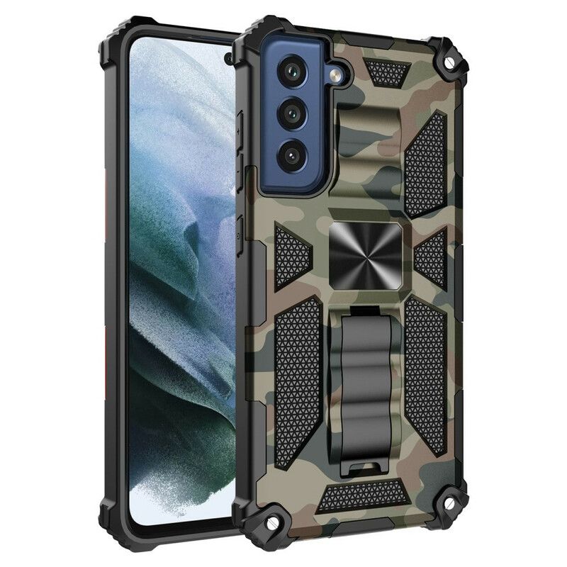 Cover Samsung Galaxy S21 FE Aftagelig Støttecamouflage