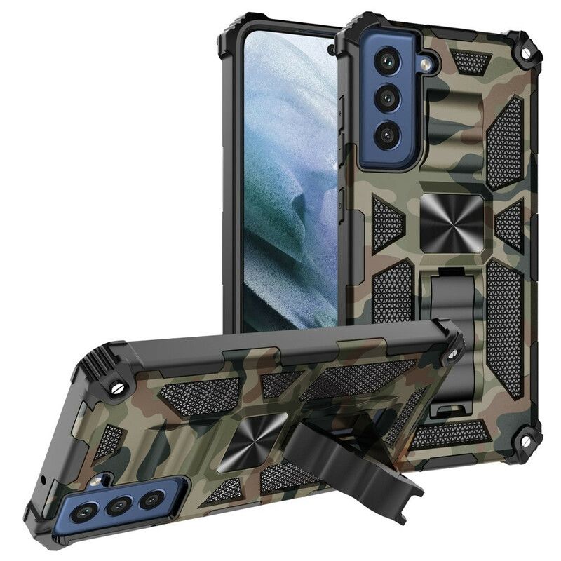 Cover Samsung Galaxy S21 FE Aftagelig Støttecamouflage