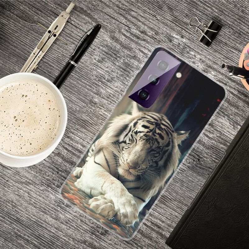 Cover Samsung Galaxy S21 FE Fleksibel Tiger