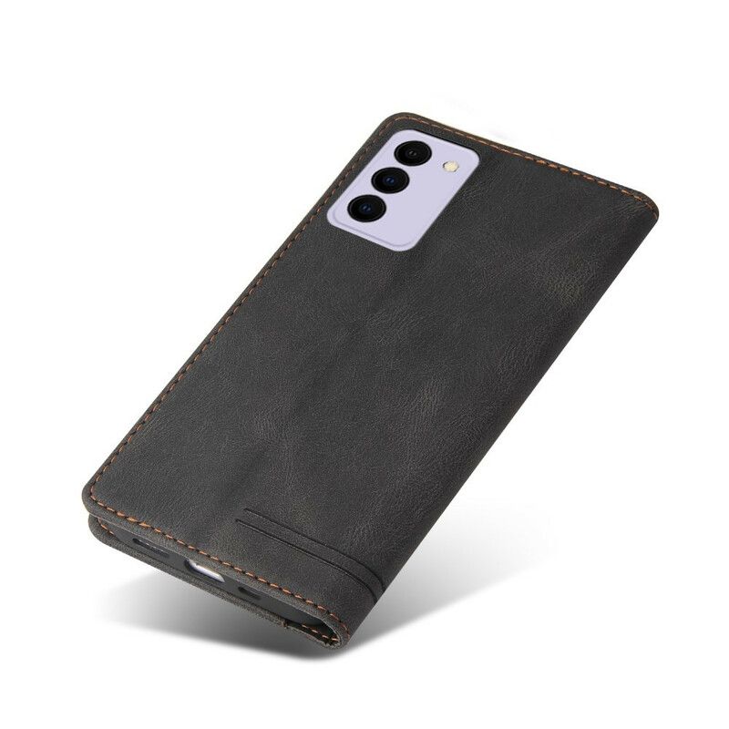 Cover Samsung Galaxy S21 FE Flip Cover Imiteret Læder Gq.utrobe