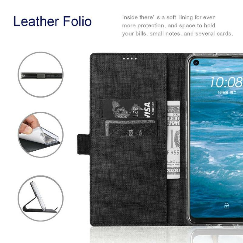 Cover Samsung Galaxy S21 FE Flip Cover Tekstureret