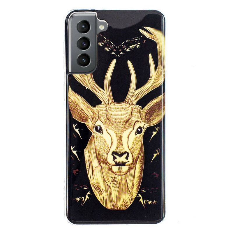 Cover Samsung Galaxy S21 FE Fluorescerende Majestic Stag