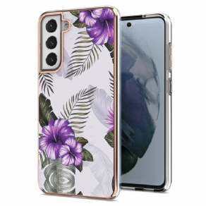 Cover Samsung Galaxy S21 FE Lilla Blomster