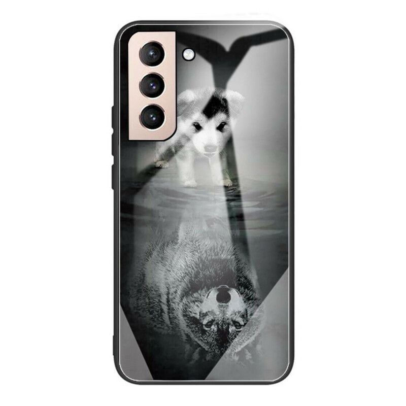 Cover Samsung Galaxy S21 FE Puppy Dream Hærdet Glas