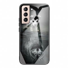 Cover Samsung Galaxy S21 FE Puppy Dream Hærdet Glas