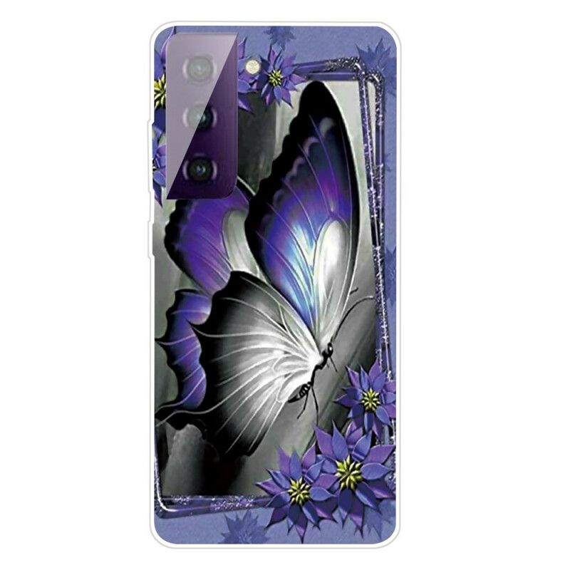 Cover Samsung Galaxy S21 FE Sommerfugle Sommerfugle