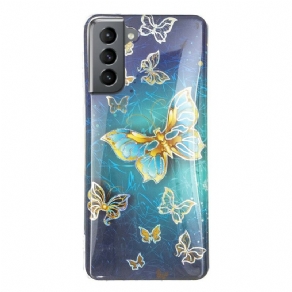 Cover Samsung Galaxy S21 FE Sommerfugle Design