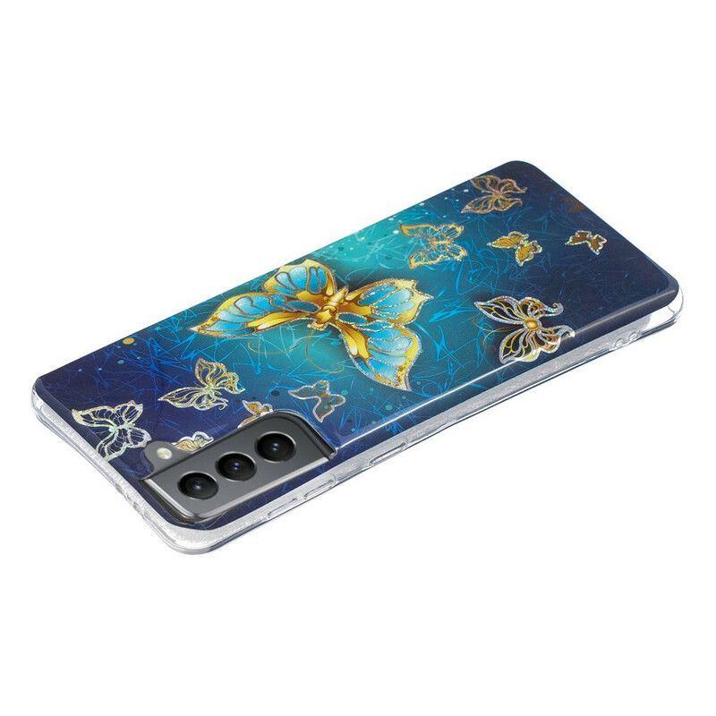 Cover Samsung Galaxy S21 FE Sommerfugle Design