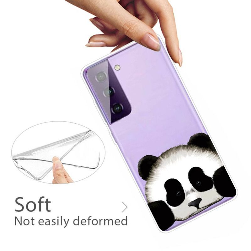 Cover Samsung Galaxy S21 FE Transparent Panda