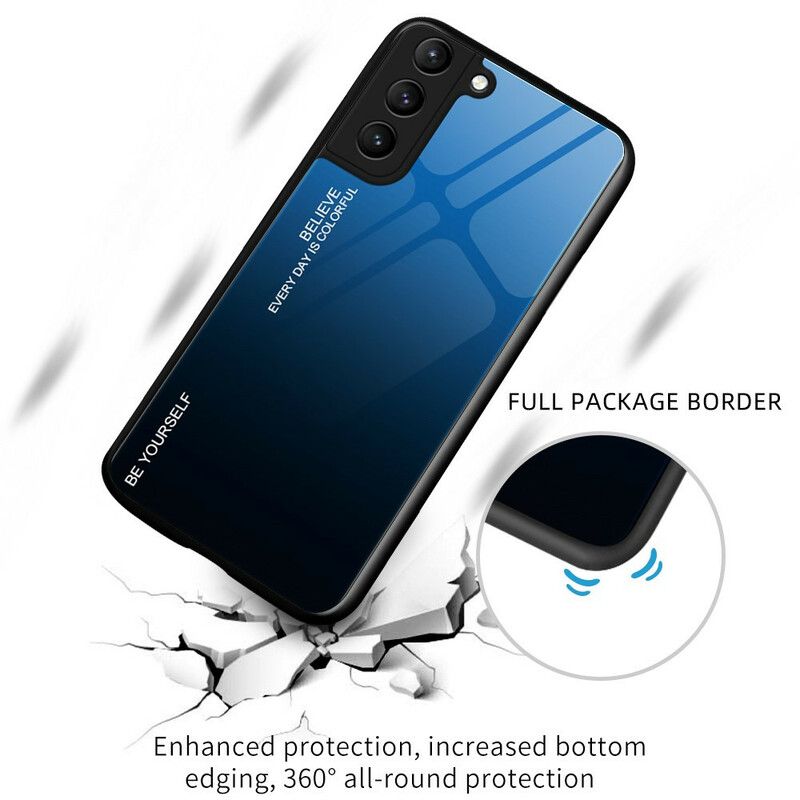 Cover Samsung Galaxy S21 FE Vær Dig Selv Hærdet Glas