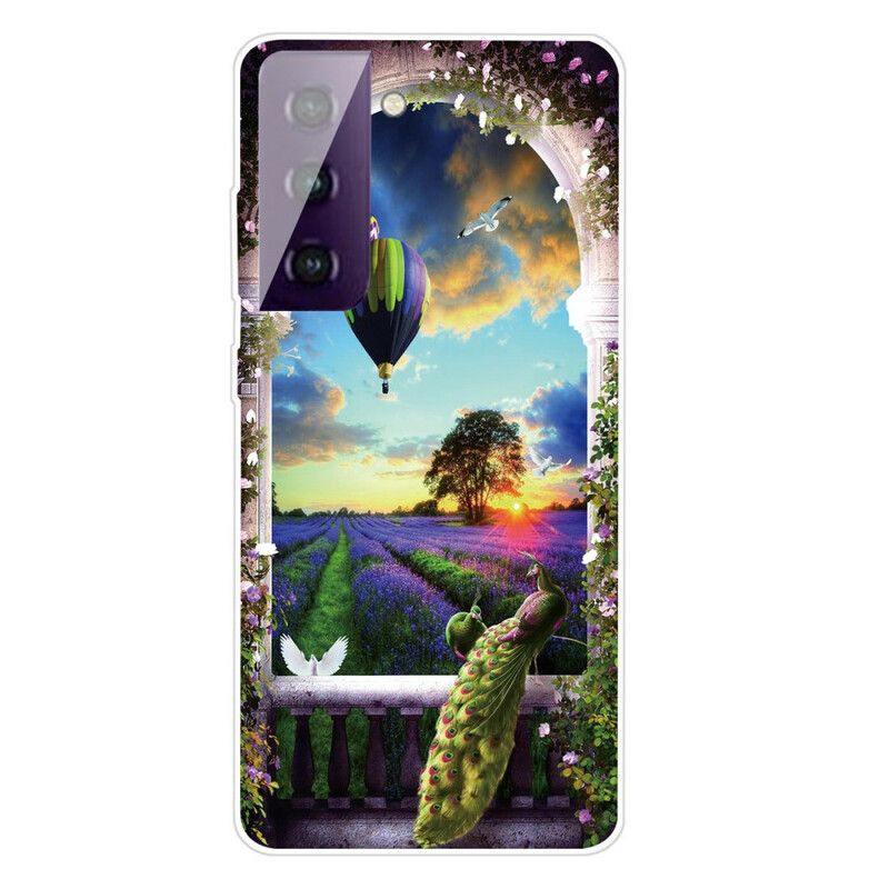 Cover Samsung Galaxy S21 FE Varmluftballonslange