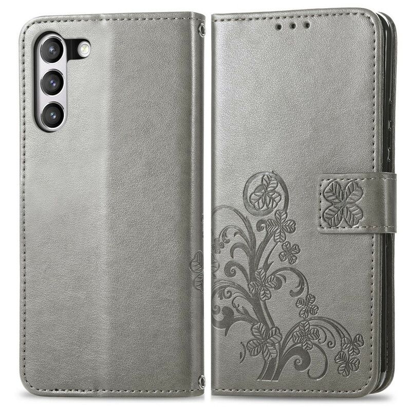 Flip Cover Samsung Galaxy S21 FE Abstrakte Blomster