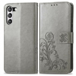 Flip Cover Samsung Galaxy S21 FE Abstrakte Blomster