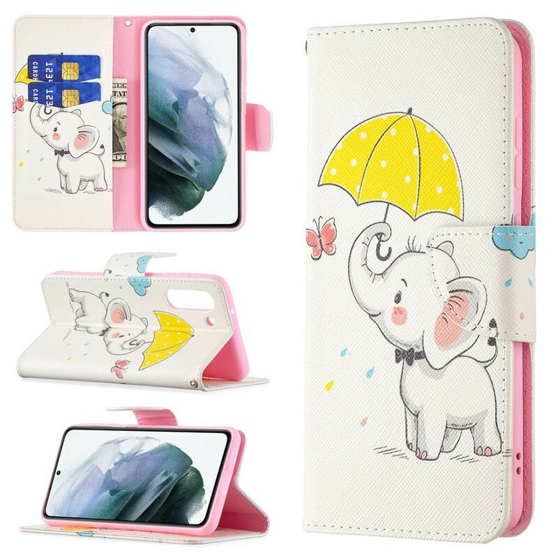 Flip Cover Samsung Galaxy S21 FE Elefantunge