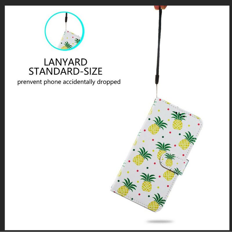 Flip Cover Samsung Galaxy S21 FE Flere Ananas