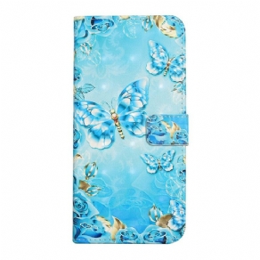 Flip Cover Samsung Galaxy S21 FE Flyvende Sommerfugle