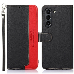 Flip Cover Samsung Galaxy S21 FE Liche Style Rfid Khazneh