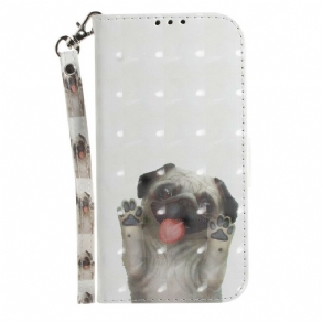 Flip Cover Samsung Galaxy S21 FE Med Snor Elsk Min Hund Med Rem