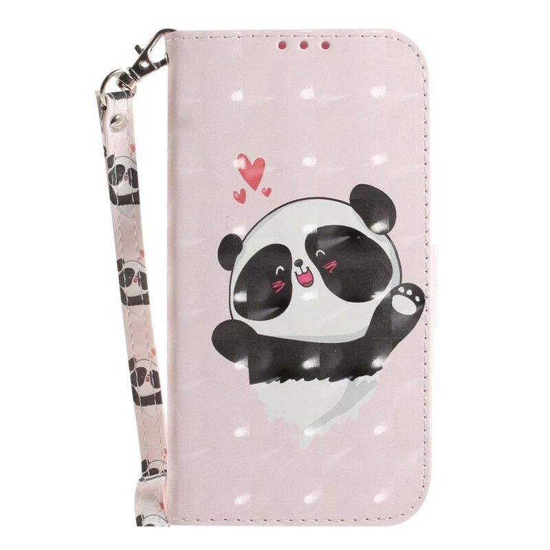 Flip Cover Samsung Galaxy S21 FE Med Snor Thong Panda Love