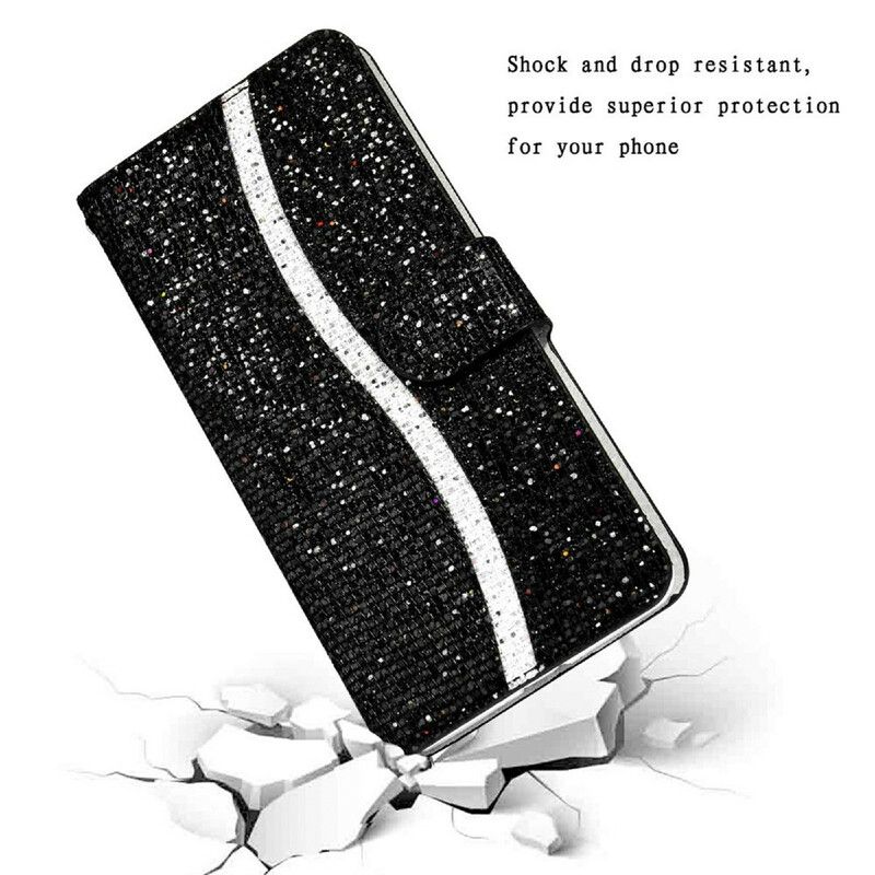 Flip Cover Samsung Galaxy S21 FE Pailletter S Design