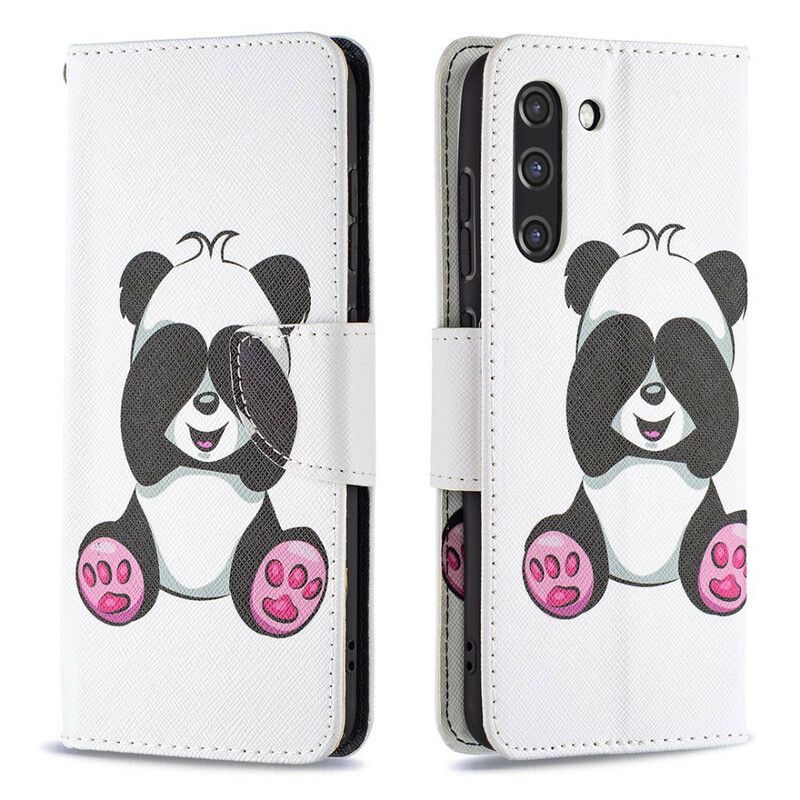 Flip Cover Samsung Galaxy S21 FE Panda Sjov