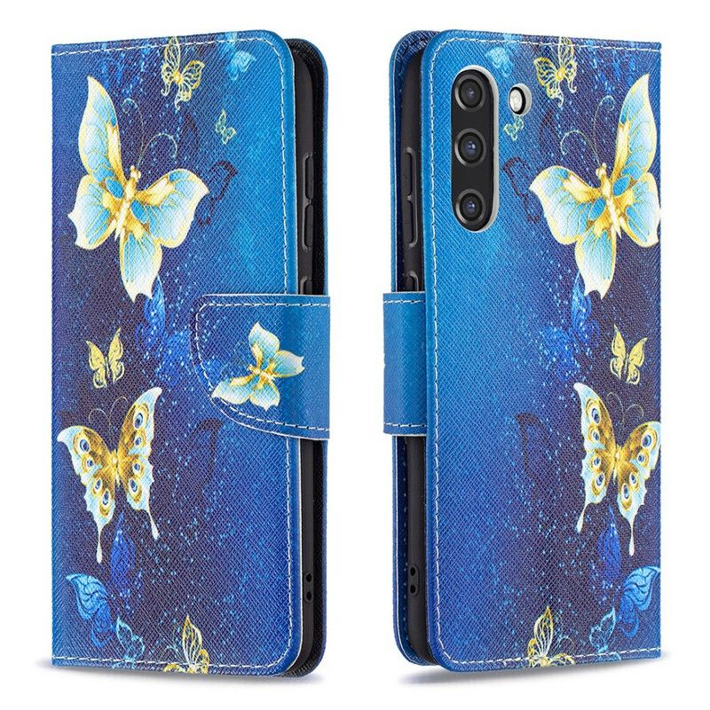 Flip Cover Samsung Galaxy S21 FE Sommerfuglekonger