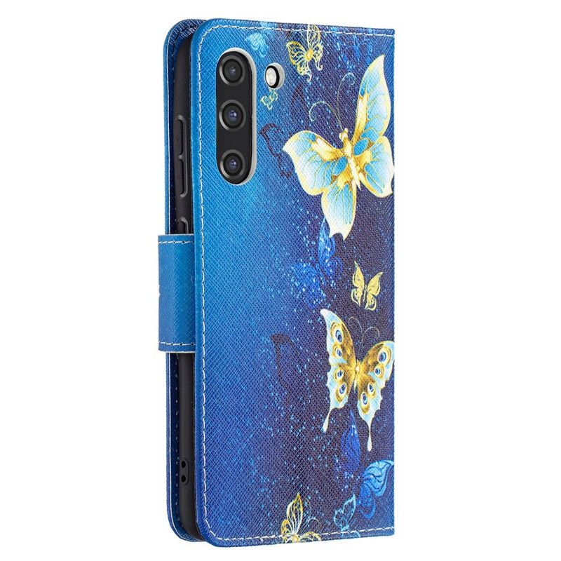 Flip Cover Samsung Galaxy S21 FE Sommerfuglekonger