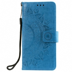 Læder Cover Samsung Galaxy S21 FE Søn Mandala