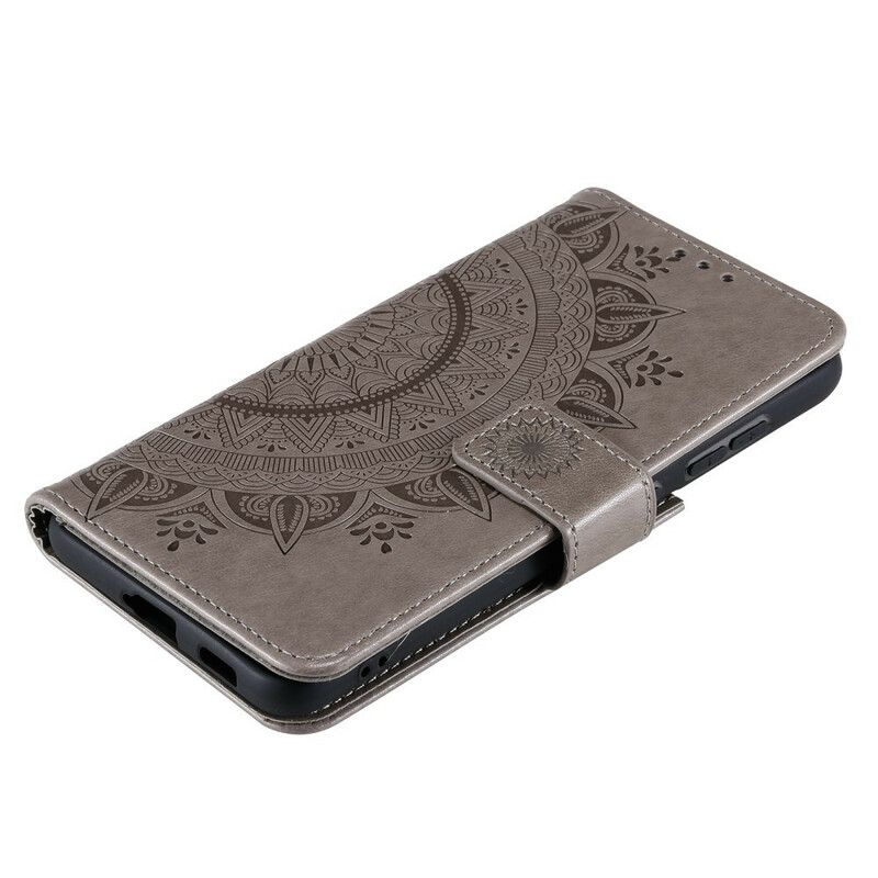 Læder Cover Samsung Galaxy S21 FE Søn Mandala