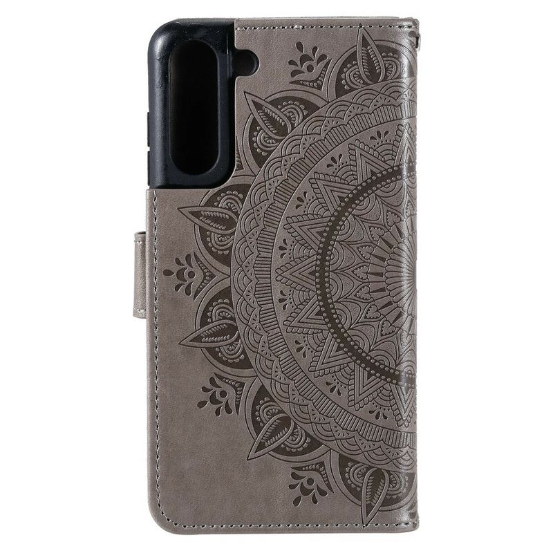 Læder Cover Samsung Galaxy S21 FE Søn Mandala