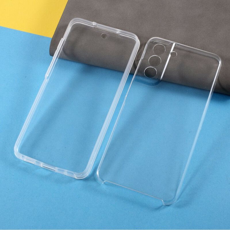 Mobilcover Samsung Galaxy S21 FE Transparent Forside Bagside