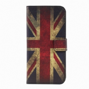 Læder Cover Samsung Galaxy XCover 4 / 4S Englands Flag