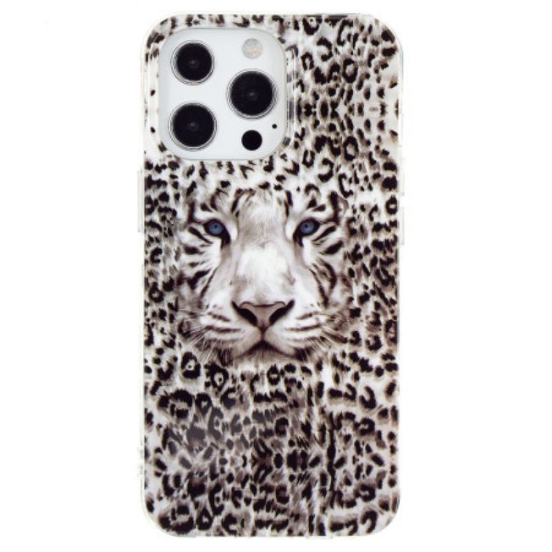 Mobilcover iPhone 15 Pro Max Fluorescerende Leopard