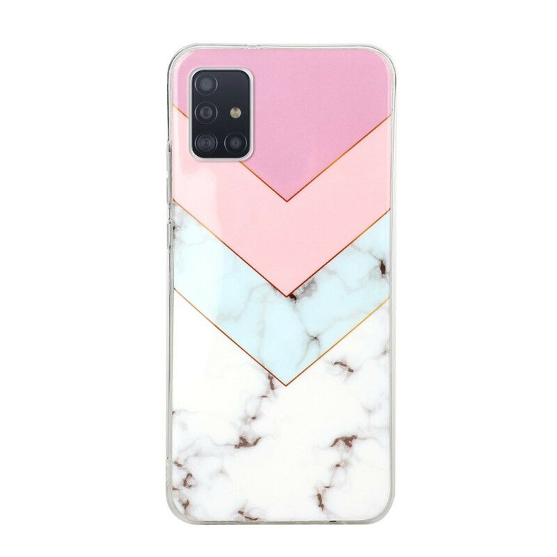 Cover Samsung Galaxy A51 5G Farverig Glamour Marmor