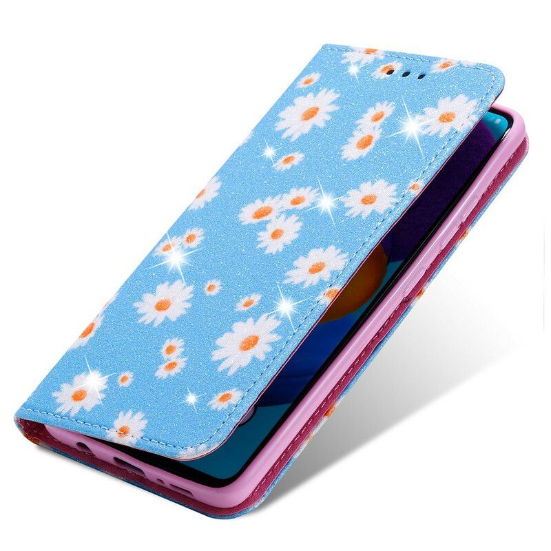 Cover Samsung Galaxy A51 5G Flip Cover Faux Læder Tusindfryd