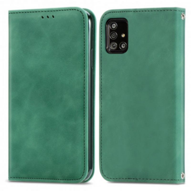 Cover Samsung Galaxy A51 5G Flip Cover Vintage Kunstlæder