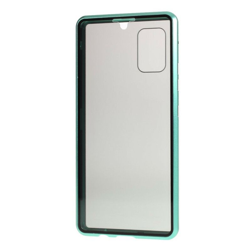 Cover Samsung Galaxy A51 5G Hærdet Glas Og Metal Foran Og Bagpå