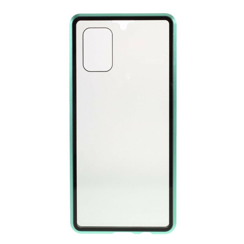 Cover Samsung Galaxy A51 5G Hærdet Glas Og Metal Foran Og Bagpå