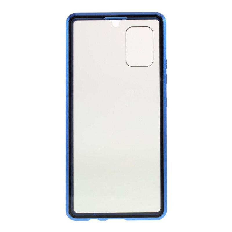 Cover Samsung Galaxy A51 5G Hærdet Glas Og Metal Foran Og Bagpå