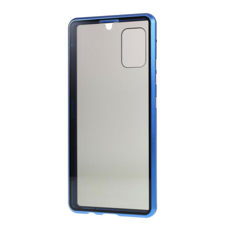 Cover Samsung Galaxy A51 5G Hærdet Glas Og Metal Foran Og Bagpå