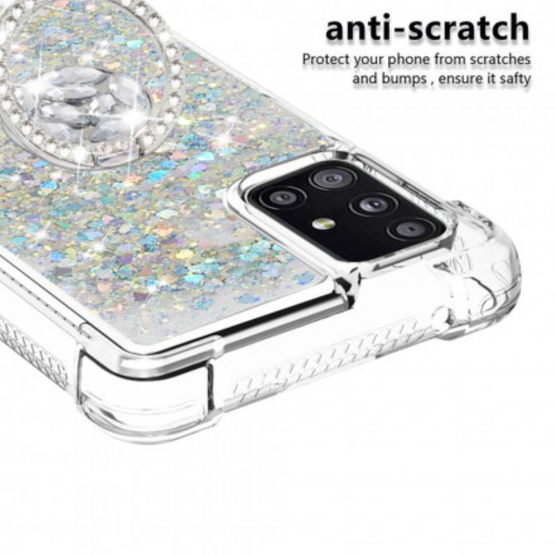 Cover Samsung Galaxy A51 5G Pailletter Med Ringstøtte