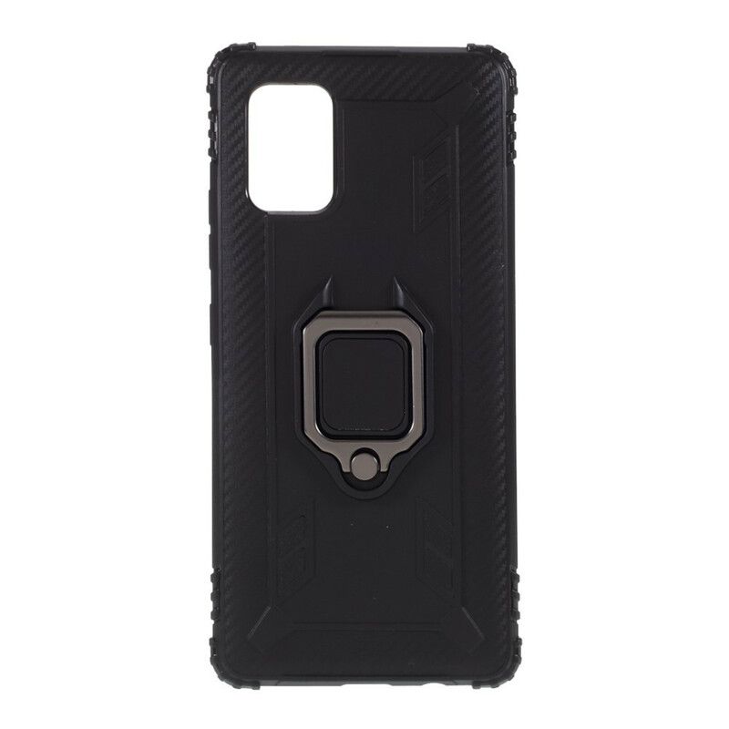 Cover Samsung Galaxy A51 5G Ring Og Kulfiber