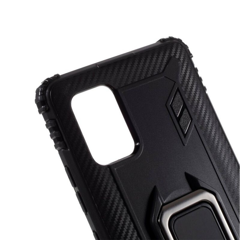 Cover Samsung Galaxy A51 5G Ring Og Kulfiber