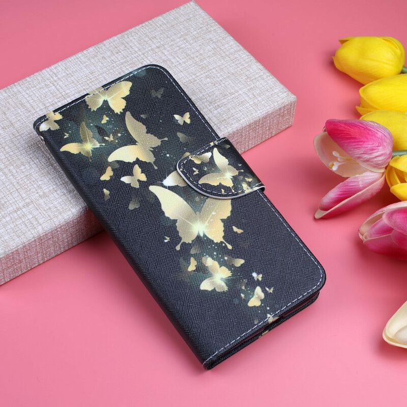 Flip Cover / Honor 8S Med Snor / Honor 8s Butterflies Kings Strap